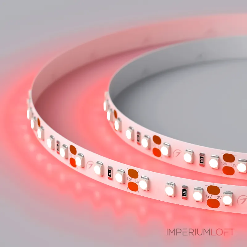 Arlight Лента RT-A120-8mm 12В Red 9.6 В/м IP20 2835 5м 9.6 Вт/м IP20 012329(2)