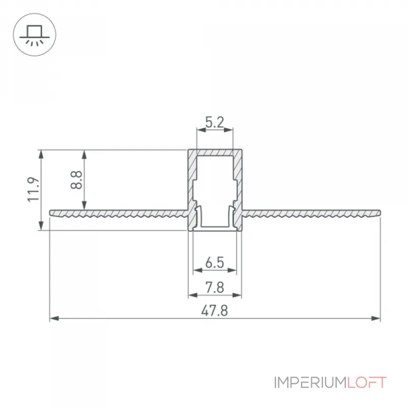 Arlight Профиль SL-LINIA8-FANTOM-2000 ANOD Алюминий 034986 Arlight Профиль SL-LINIA8-FANTOM-2000 ANOD Алюминий 034986
