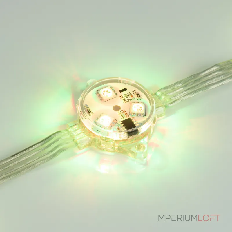 Arlight Модуль управляемый DMX-B3-D30 12В RGB 0.72Вт IP68 140 deg 036772