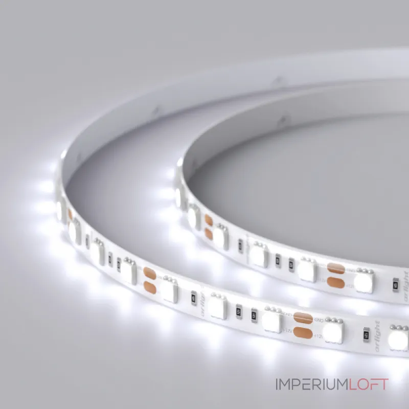 Arlight Светодиодная лента RTW 2-5000SE 12В Cool 2x 5060 300 LED LUX 14.4 Вт/м IP65 016845