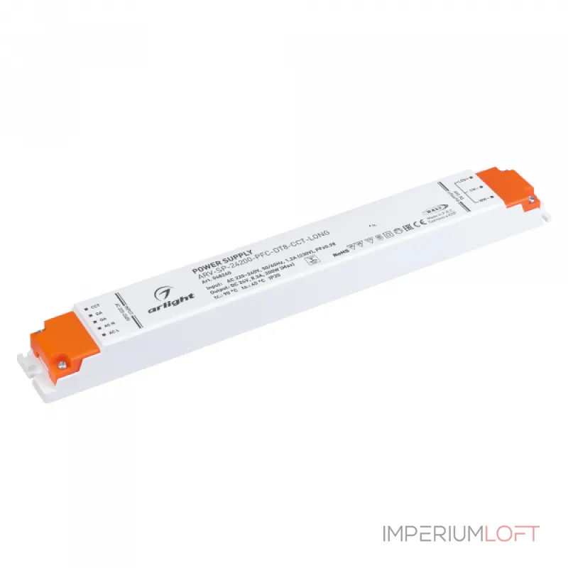 Блок питания ARV-SP-24200-PFC-DT8-CCT-LONG 24В 8.33A 200Вт Arlight IP20 048240
