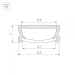 Arlight Профиль TM-2000 CT ANOD Алюминий 017796