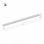 Arlight Светильник MAG-LASER-45-L480-18Вт Day4000 BK 15 deg 24В DALI IP20 046542