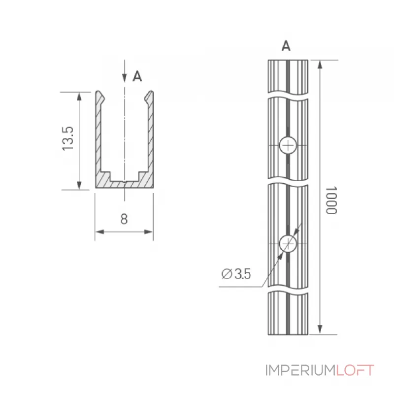 Arlight Профиль ARL-MOONLIGHT-1206-1000 ANOD Алюминий 029828 Arlight Профиль ARL-MOONLIGHT-1206-1000 ANOD Алюминий 029828