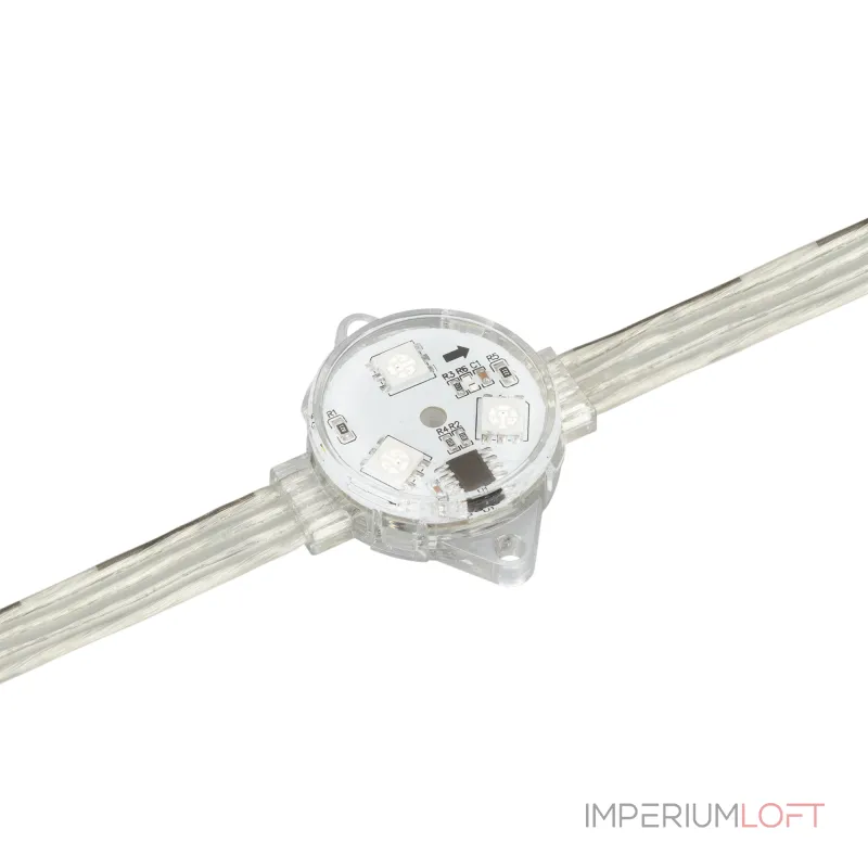 Arlight Модуль управляемый DMX-B3-D30 12В RGB 0.72Вт IP68 140 deg 036772