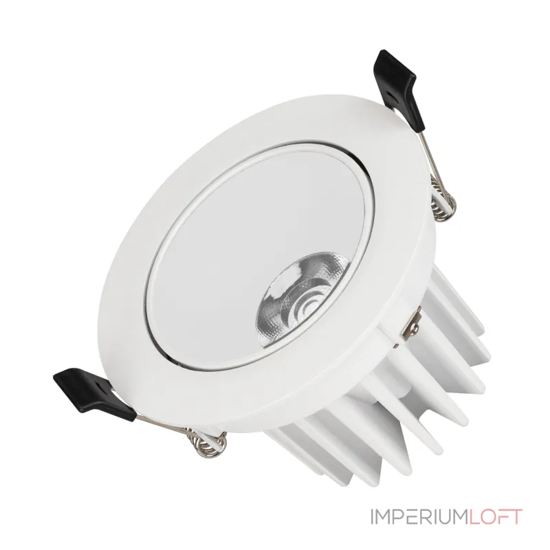 Светильник MS-FORECAST-BUILT-TURN-R102-12Вт Warm3000 WH-WH 32 deg 230В Arlight IP20 037188(1)