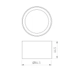 Arlight Кольцо антибликовое LGD-ANTIGLARE-RING-R85 BK Металл 046757