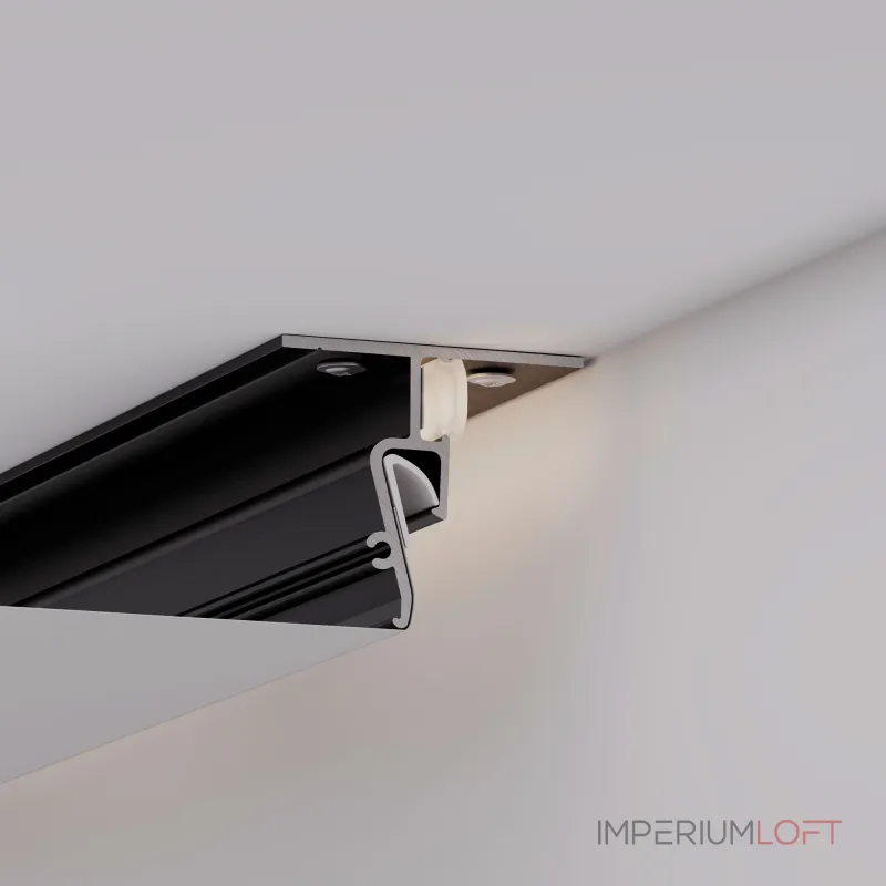 Профиль STRETCH-SHADOW-M-CEIL-2000 BLACK A2-CONTOUR-PRO Arlight Алюминий 040703(1)