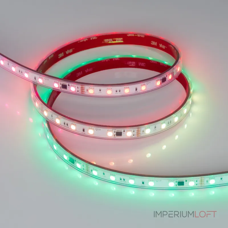 Arlight Лента герметичная DMX-PS-B60-12mm 24В RGB-PX6 14 В/м IP67 5060 5м 039182