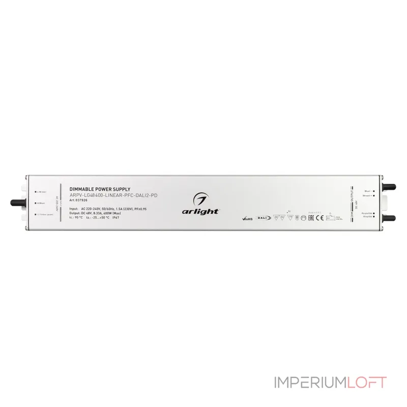 Arlight Блок питания ARPV-LG48400-LINEAR-PFC-DALI2-PD 48В 8.3A 400Вт IP67 037926