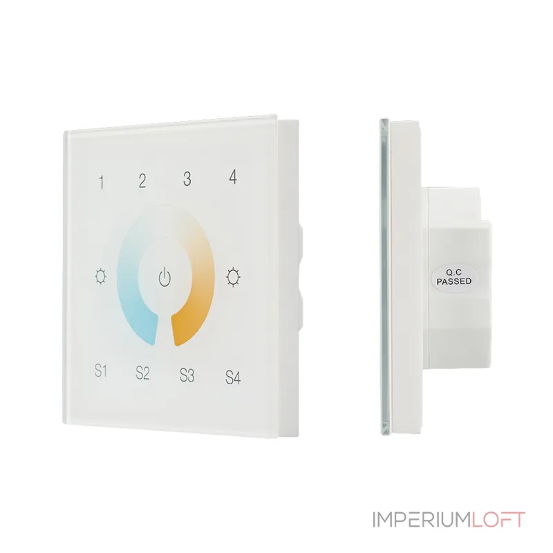 Arlight INTELLIGENT ARLIGHT Сенсорная панель DALI-901-11-4G-4SC-MIX-DT8-IN White BUS/230В IARL IP20 037198