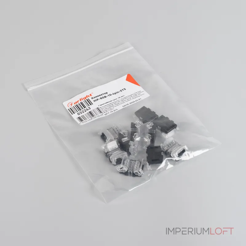Arlight Коннектор HIP-RGB-10-4pin-STS 032243 Arlight Коннектор HIP-RGB-10-4pin-STS 032243