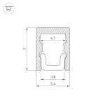 Arlight Профиль ARH-MICRO-0507-2000 ANOD Алюминий 036399