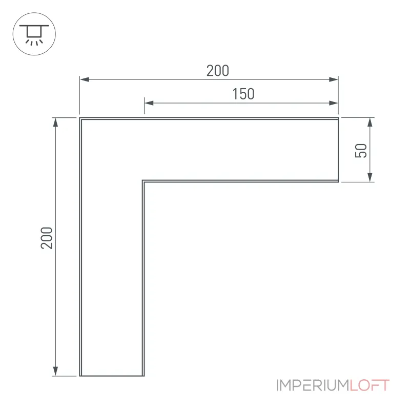 Arlight Угол SL-LINE-5035 Металл 030116