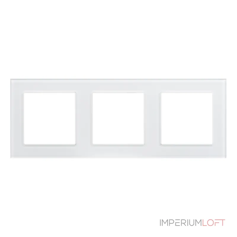 Рамка стеклянная FRM-GLARE-GS-3-WH Arlight 043799 Рамка стеклянная FRM-GLARE-GS-3-WH Arlight 043799