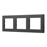 Рамка алюминиевая FRM-PRESTO-ALS-3-BK Arlight 043857