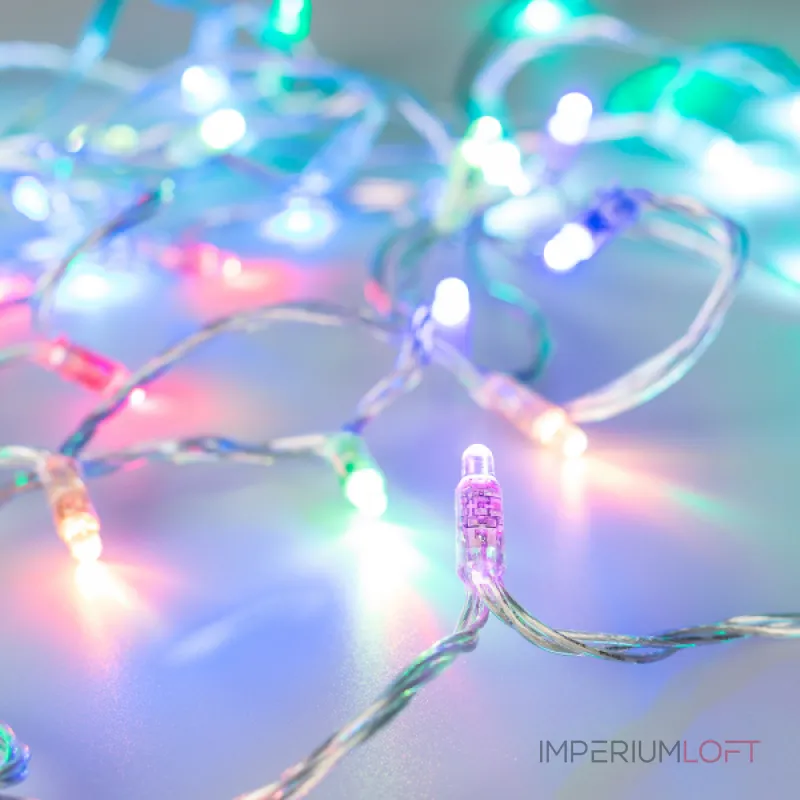 Arlight Светодиодная гирлянда ARD-STRING-CLASSIC-6000-CLEAR-40LED-LIVE RGB-SPI 12В 26Вт Ardecoled IP65 028806