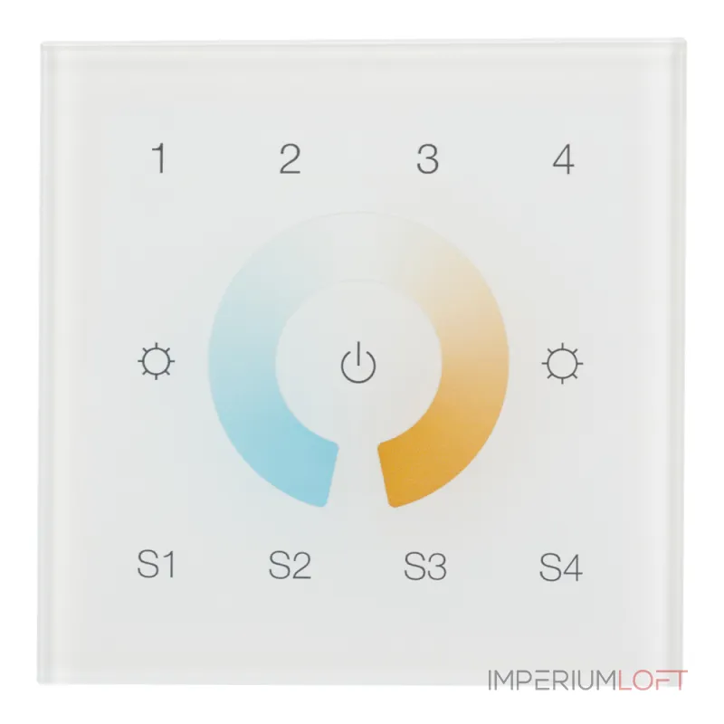 Arlight INTELLIGENT ARLIGHT Сенсорная панель DALI-901-11-4G-4SC-MIX-DT8-IN White BUS/230В IARL IP20 037198