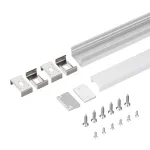 Arlight Профиль с экраном SL-SLIM20-H13-2000 ANOD+OPAL Алюминий 036835