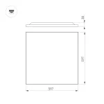 Arlight Светильник DL-TITAN-FRAMELESS-S600x600-40Вт Warm3000 WH 120 deg CRI90 230В IP40 050241