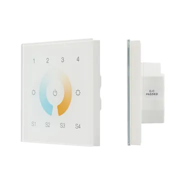 Arlight INTELLIGENT ARLIGHT Сенсорная панель DALI-901-11-4G-4SC-MIX-DT8-IN White BUS/230В IARL IP20 037198