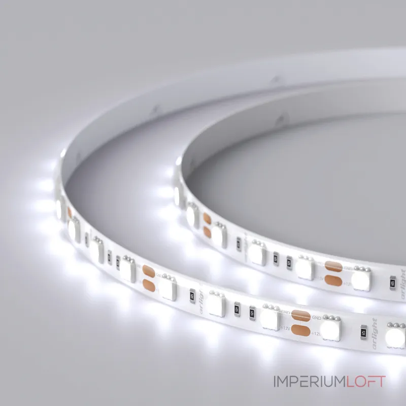 Arlight Светодиодная лента RTW 2-5000SE 12В Cool 2x 5060 300 LED LUX 14.4 Вт/м IP65 016845