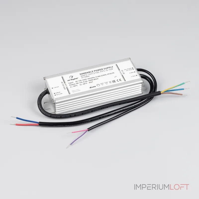 Arlight Блок питания ARPV-UH12100-PFC-0-10В 12В 8.3A 100Вт IP67 028454