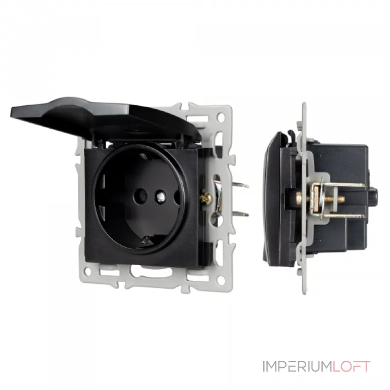 Arlight Механизм розетки влагозащищённый SCT-MCP-PL-BK 250В 16A 043746