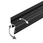 Arlight Профиль STRETCH-SHADOW-TECH-VENT-2000 BLACK A2-DELTA Алюминий 041160