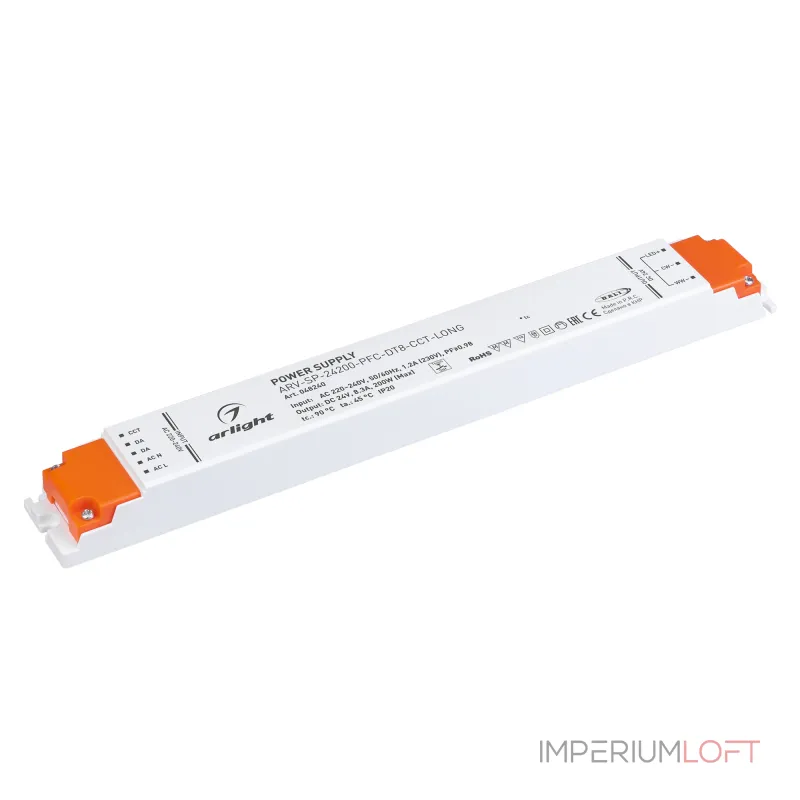 Блок питания ARV-SP-24200-PFC-DT8-CCT-LONG 24В 8.33A 200Вт Arlight IP20 048240