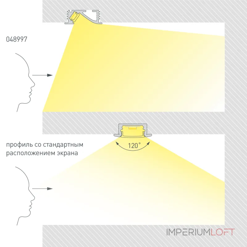 Профиль SL-BEVEL-W21-F-2000 ANOD BLACK Arlight Алюминий 048997