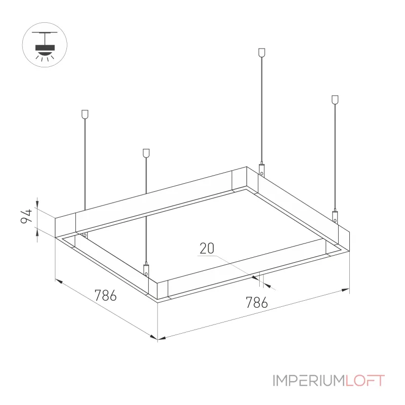 Arlight Светильник ALT-LINEAIR-QUADRAT-FLAT-UPDOWN-DIM-785-110Вт Warm3000 BK 100 deg 230В IP20 040634 Arlight Светильник ALT-LINEAIR-QUADRAT-FLAT-UPDOWN-DIM-785-110Вт Warm3000 BK 100 deg 230В IP20 040634