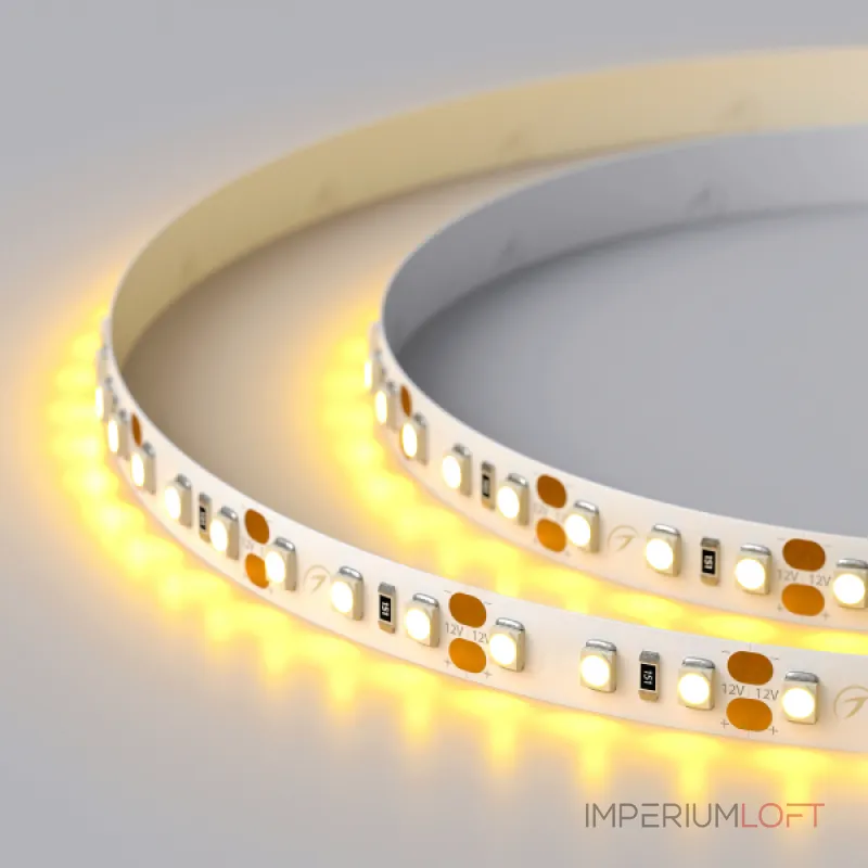 Arlight Лента RT-A120-8mm 12В Yellow 9.6 В/м IP20 2835 5м 9.6 Вт/м IP20 012328(2) Arlight Лента RT-A120-8mm 12В Yellow 9.6 В/м IP20 2835 5м 9.6 Вт/м IP20 012328(2)