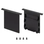 Заглушка SL-LINIA52-3L-F-LOW BLACK глухая Arlight 044706