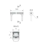 Arlight Грейзер THOR-TOP-B70-10x10mm 24В White6500 15 В/м IP67 5м 36 045322