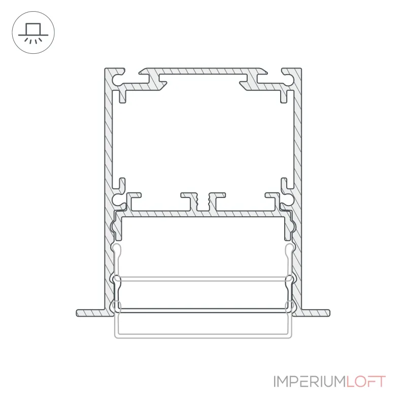 Профиль SL-LINIA52-3L-F-2000 ANOD BLACK Arlight Алюминий 044685