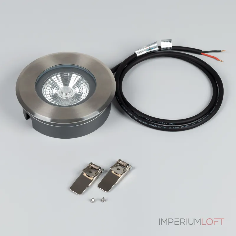 Arlight Светильник ART-GROUND-SLIM-R130-9Вт Warm3000 SL 30 deg 24В IP67 038165