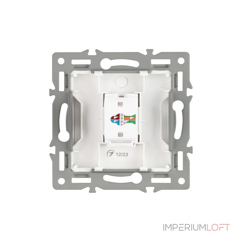 Arlight Механизм компьютерной розетки SCT-MPC1-PL-WH RJ-45 CAT6 045301