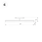 Arlight Светильник MAG-ORIENT-TUBE-TURN-L600-20Вт Day4000 WH 180 deg 48В IP20 036474