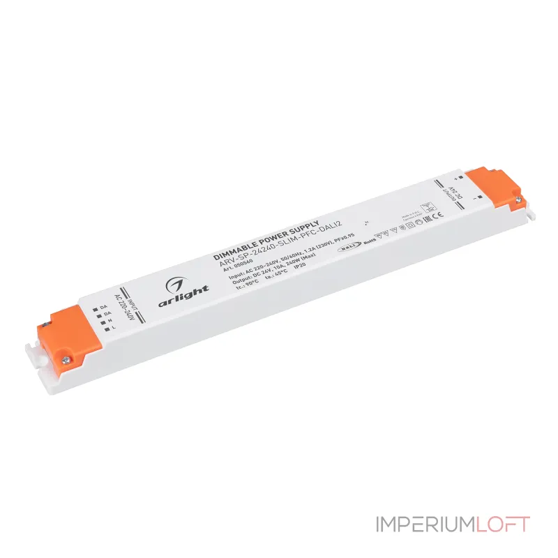 Блок питания ARV-SP-24240-SLIM-PFC-DALI2 24В 10A 240Вт Arlight IP20 050560