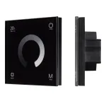 Arlight Панель SMART-P4-DIM-G-IN Black 12-24В 4x3A Sens 2.4G IP20 034778
