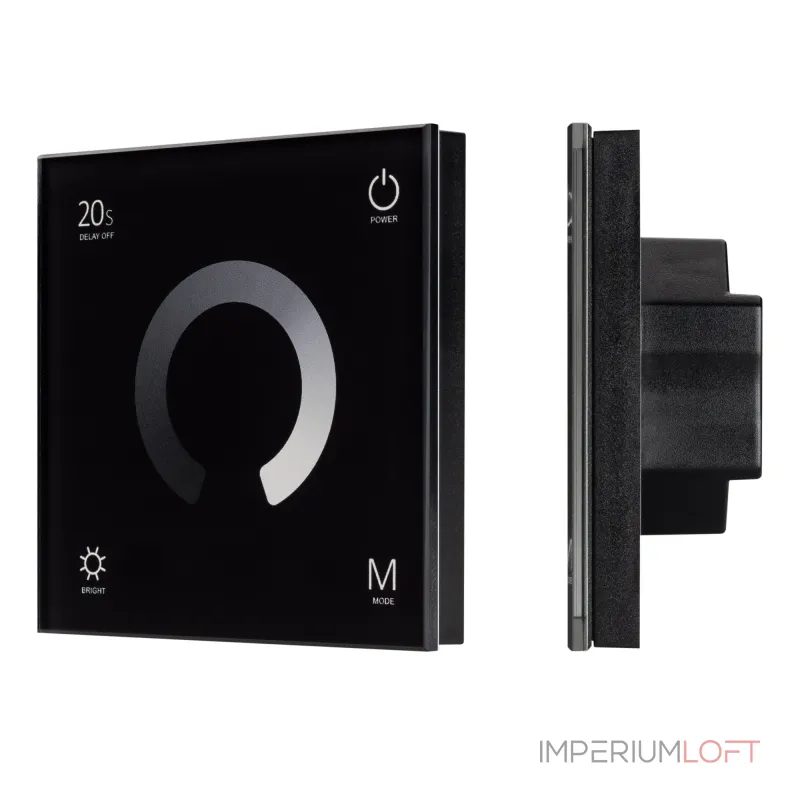 Arlight Панель SMART-P4-DIM-G-IN Black 12-24В 4x3A Sens 2.4G IP20 034778 Arlight Панель SMART-P4-DIM-G-IN Black 12-24В 4x3A Sens 2.4G IP20 034778