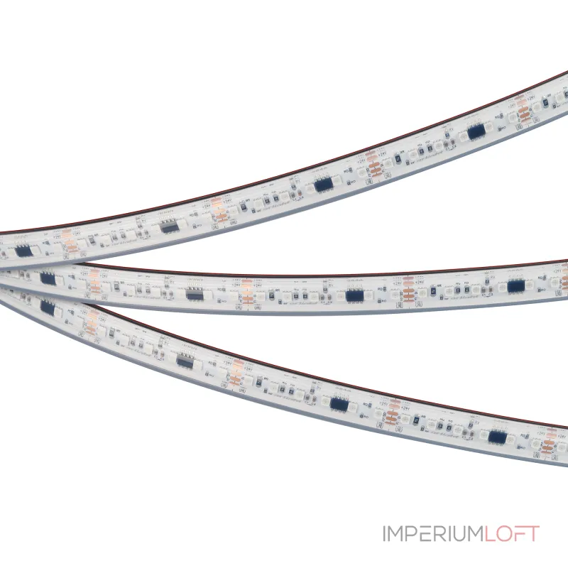 Arlight Лента герметичная SPI-PS-A120-12mm 24В RGB-PX6-BPT 23 В/м IP67 2835 5м 049452