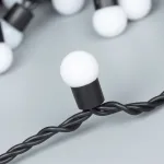 Arlight Светодиодная гирлянда ARD-BALL-CLASSIC-D17.5-10000-BLACK-100LED BLUE 230В 7Вт Ardecoled IP65 025582