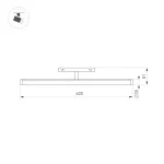 Arlight Светильник MAG-ORIENT-TUBE-TURN-L600-20Вт Day4000 WH 180 deg 48В IP20 036474