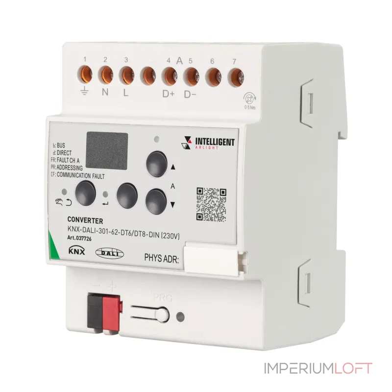 Arlight INTELLIGENT ARLIGHT Конвертер KNX-DALI-301-62-DT6/DT8-DIN 230В IARL IP20 037726