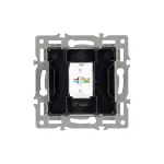 Arlight Механизм компьютерной розетки SCT-MPC1-PL-BK RJ-45 CAT6 045334