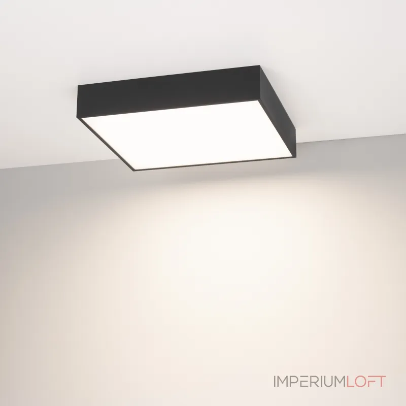 Arlight Светильник IM-QUADRO-EMERGENCY-3H-S350x350-33Вт Day4000 BK 120 deg 230В IP40 041011