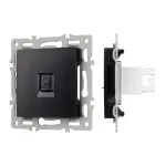 Arlight Механизм компьютерной розетки SCT-MPC1-PL-BK RJ-45 CAT6 045334