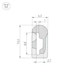 Arlight Силиконовый профиль WPH-FLEX-0613-SIDE-S8-5м WHITE Силикон 040265